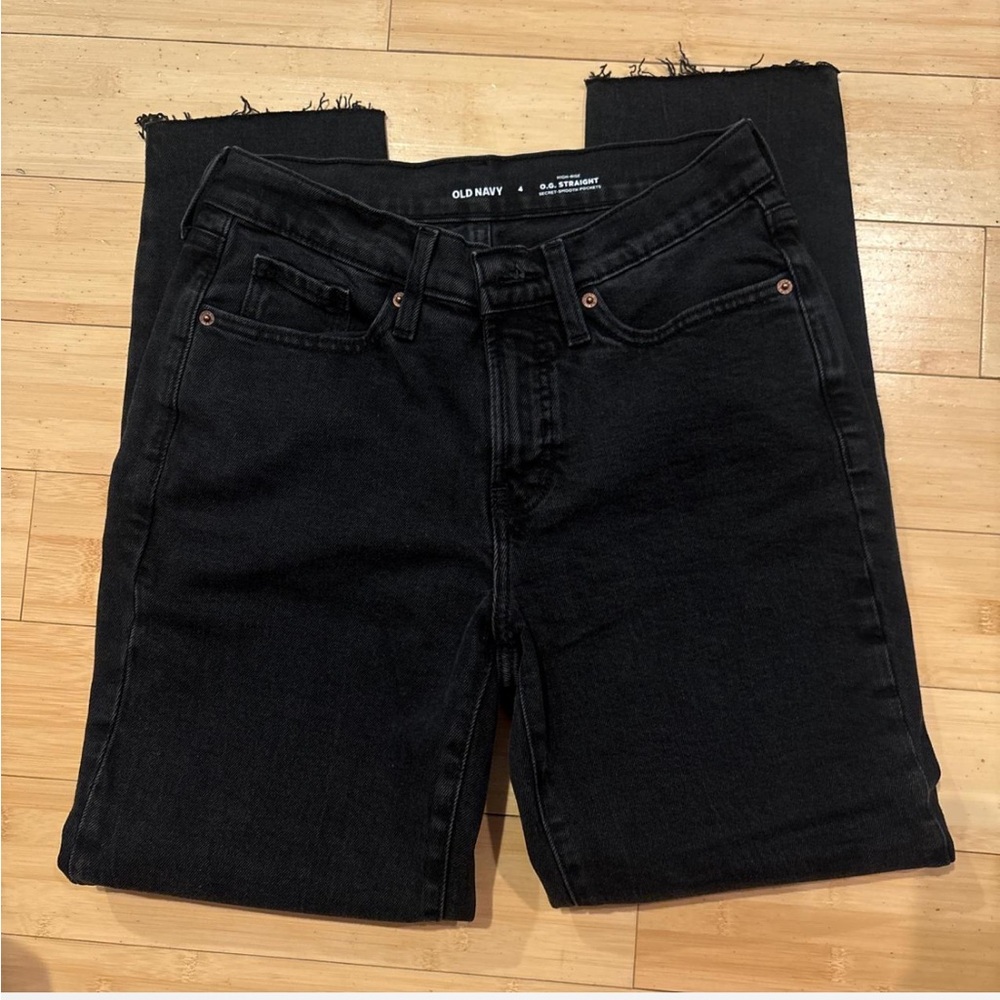 Old Navy Charcoal High-Rise Jeans
